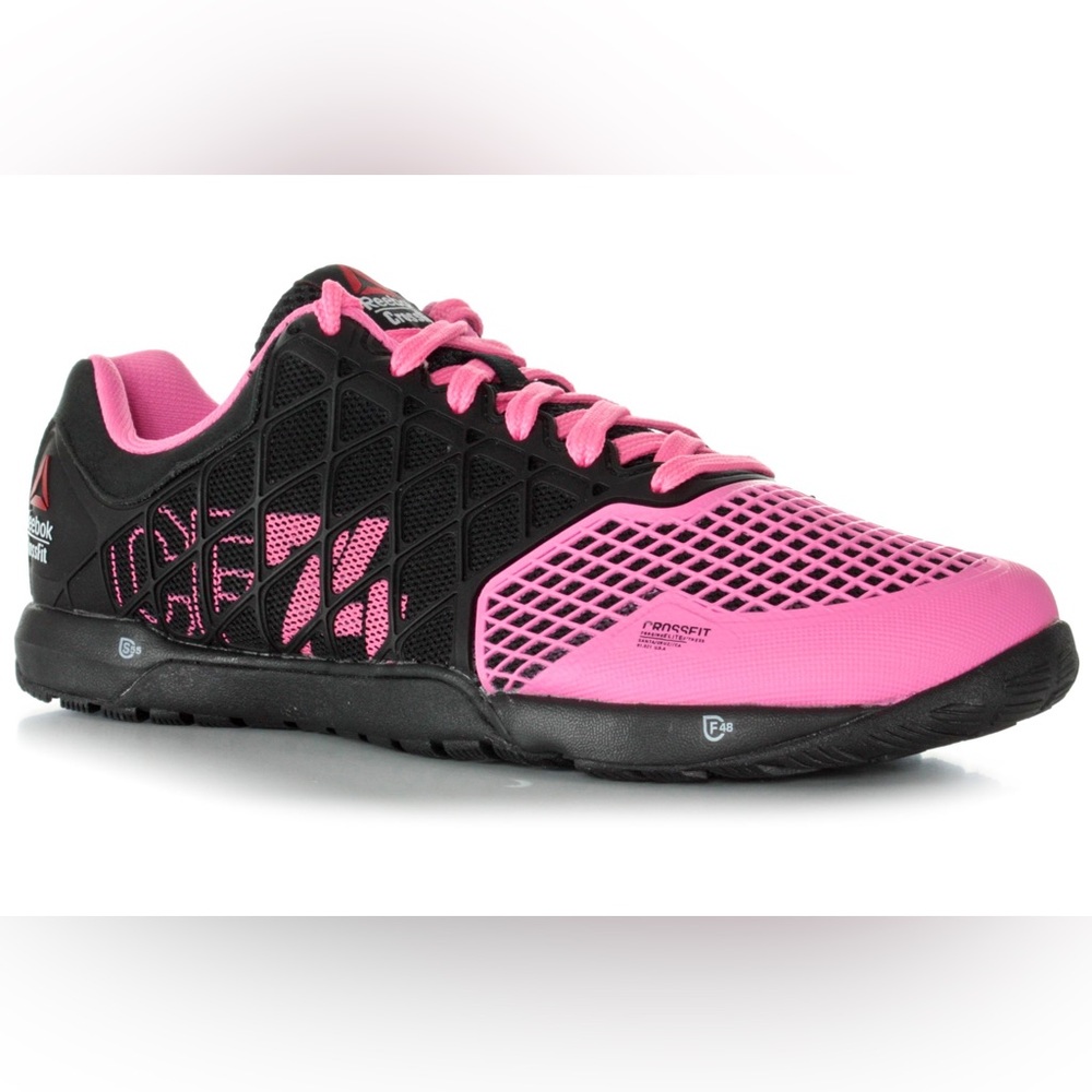 Reebok Pink and Black CrossFit‎ Shoes euc